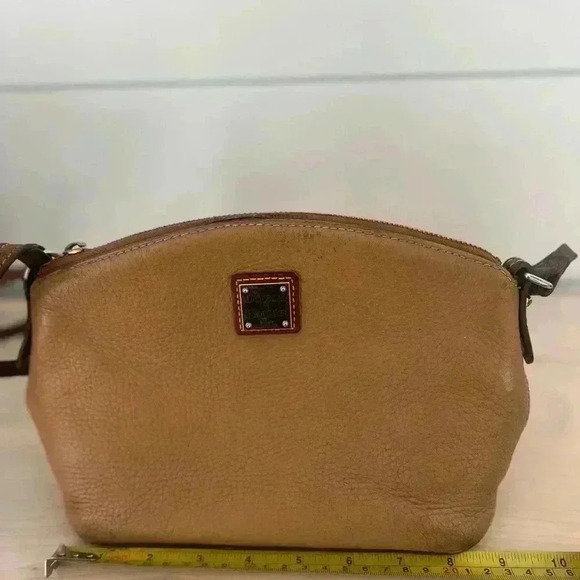Dooney & Bourke Brown Pebbled Leather Suki Crossbody Purse - Picture 13 of 13